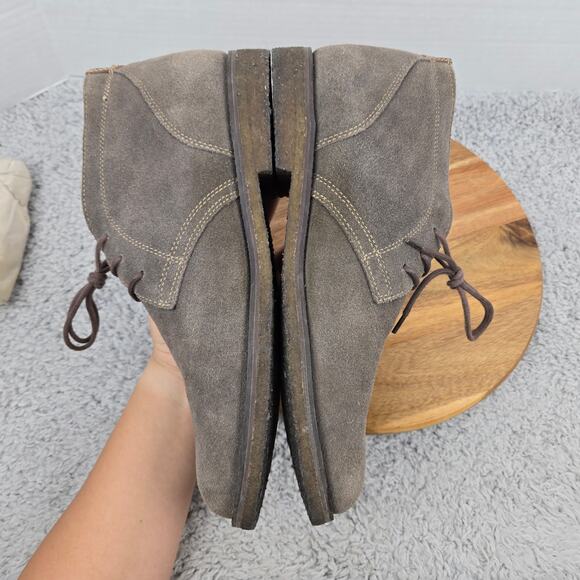 Johnston Murphy Mens 11 Copeland Gray Suede Lifestyle Crepe Sole Chukka Boot - Picture 7 of 13